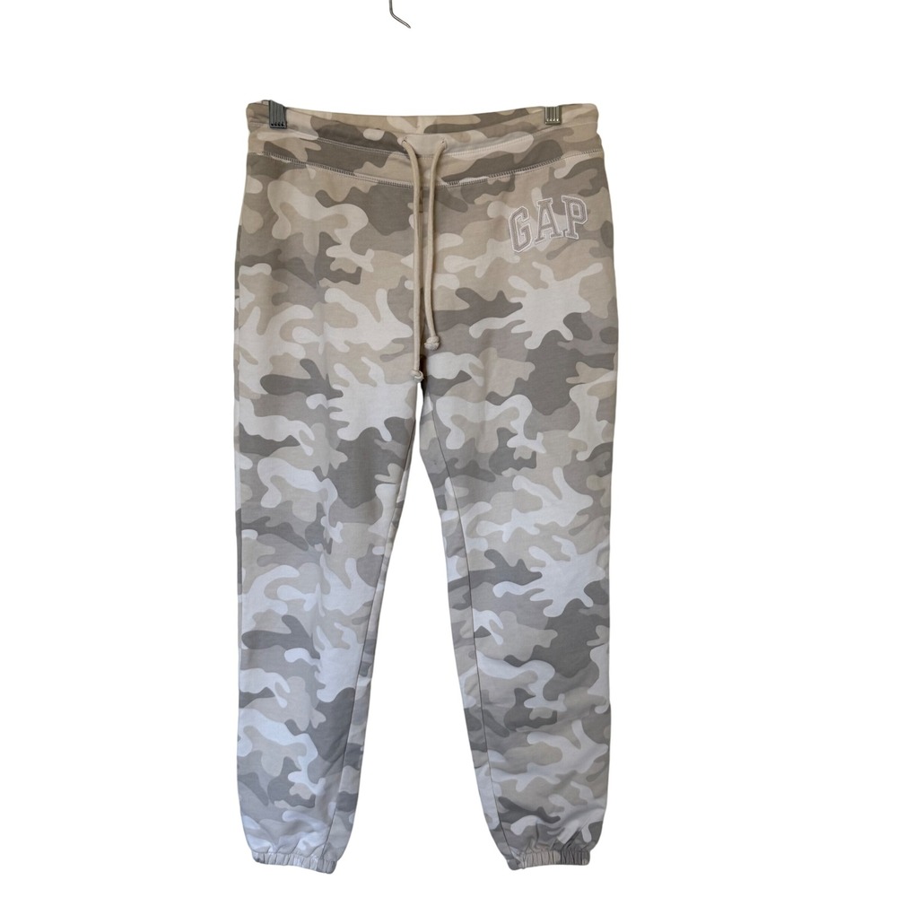 GAP Women Camo Jogger Sweatpants XS Cotton Polyester‎ Blend Casual Comfort